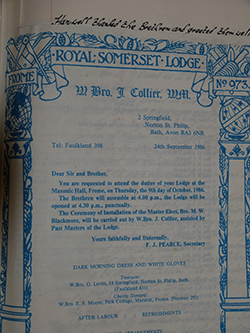 Summons WB John Collier